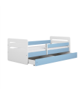 Lit enfant tomi bleu avec tiroir 80x180cm - 