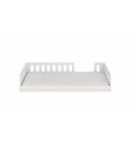 Lit enfant bas évolutif Timon blanc avec matelas 80x180cm - 