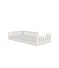 Lit enfant bas évolutif Timon blanc avec matelas 80x180cm - 