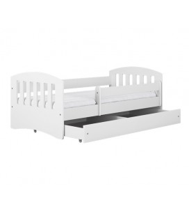 Lit enfant 1 blanc avec tiroir 80x180cm Classic