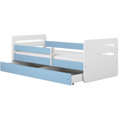 Lit enfant tomi bleu avec tiroir 80x180cm - 