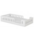 Lit enfant bas évolutif Timon blanc avec matelas 80x180cm - 