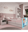 Lit enfant blanc Reine des neiges avec tiroir 80x180cm - 