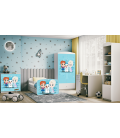 Lit enfant blanc Reine des neiges avec tiroir 80x180cm - 