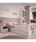 Lit enfant panda blanc avec tiroir 80x180cm - 