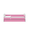 Lit enfant cheval rose avec tiroir 80x180cm - 