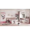 Lit enfant panda rose avec tiroir 70x140cm - 