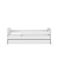 Lit enfant licorne blanche avec tiroir 70x140cm - 
