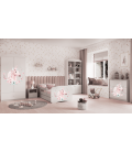 Lit enfant cheval blanc avec tiroir 70x140cm - 