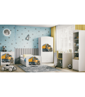 Lit enfant camion blanc avec tiroir 80x180cm - 