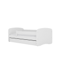 Lit enfant camion blanc avec tiroir et matelas 80x180cm - 