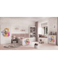 Lit enfant zoo blanc avec tiroir avec matelas 80x180cm - 