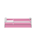 Lit enfant circuit formule 1 rose avec tiroir avec matelas 70x140cm - 