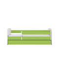 Lit enfant tractopelle chantier verte avec tiroir et matelas 70x140cm - 