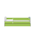 Lit enfant safari savane vert avec tiroir et matelas 80x180cm - 