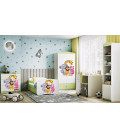 Lit enfant green zoo avec tiroir et matelas 80x180cm - 