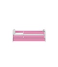 Lit enfant voiture de sport rose avec tiroir 70x140cm - 