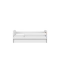 Lit enfant bambi blanc avec tiroir avec matelas 80x180cm - 