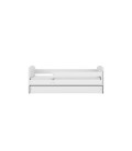 Lit enfant lapins blanc avec papillons avec tiroir avec matelas 70x140cm - 
