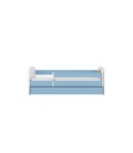 Lit enfant sport basketball bleu avec tiroir avec matelas 80x180cm - 