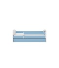 Lit enfant bleu espace NASA avec tiroir et matelas 70x140cm - 