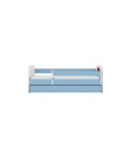 Lit enfant bleu spiderman avec tiroir 80x180cm - 