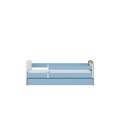 Lit enfant Baie des pirates bleu avec tiroir et matelas 80x180cm - 