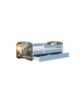 Lit enfant Baie des pirates bleu avec tiroir et matelas 80x180cm - 