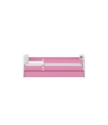 Lit enfant rose Mercredi Famille Adams avec tiroir et matelas 80x180cm - 