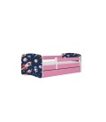 Lit enfant cosmos galaxie rose avec tiroir et matelas 80x180cm - 