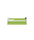 Lit enfant cosmos galaxie vert avec tiroir et matelas 70x140cm - 