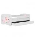 Lit enfant cheval blanc avec tiroir 70x140cm - 