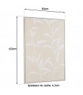 Art mural motifs floraux 83x123 cm - Cadre naturel - MURANO