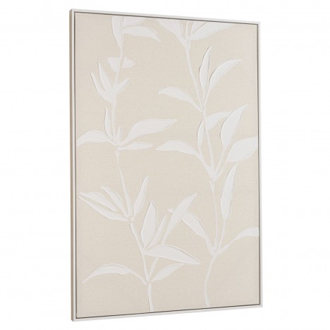 Art mural motifs floraux 83x123 cm - Cadre naturel - MURANO