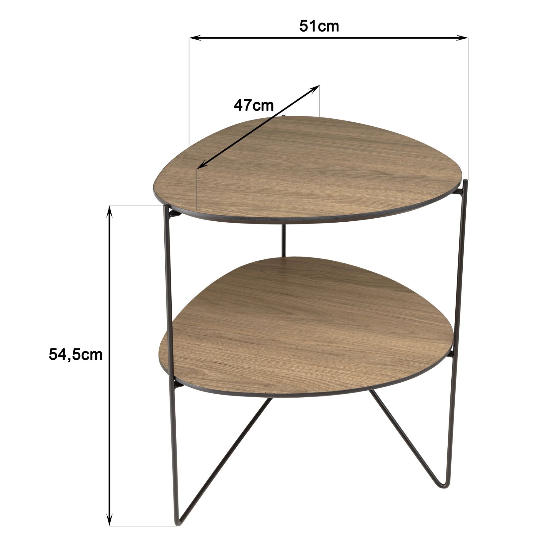 dimensions table manado 2 plateau chene vieille