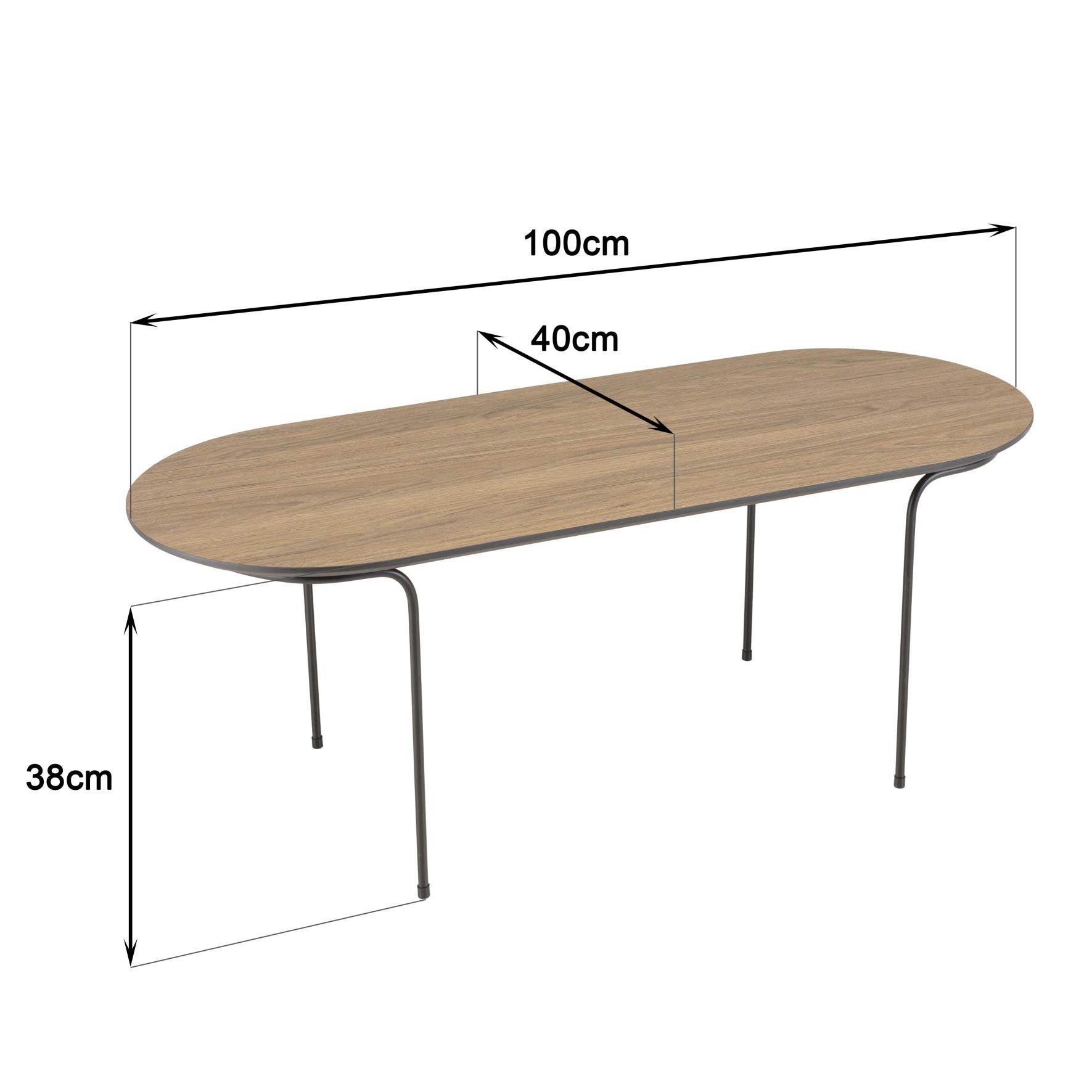 dimensions table basse angles arrondis manado