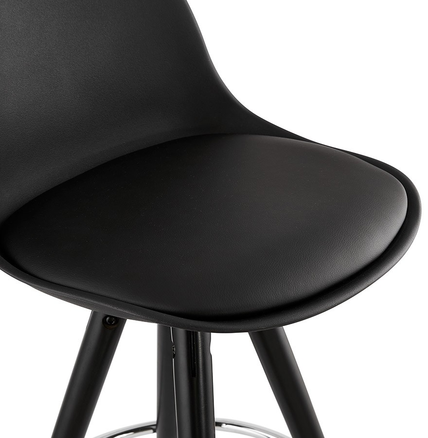 Tabouret de bar design MISTIK noir