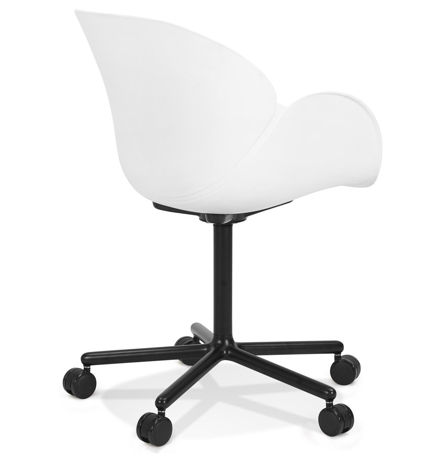 Chaise de bureau avec accoudoirs ORION blanche