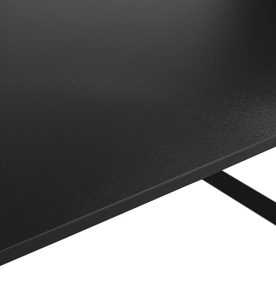 Table de réunion ou bureau bench noir 140x140 cm