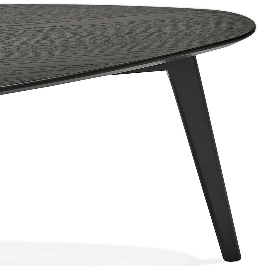 tables gigognes design en bois noir