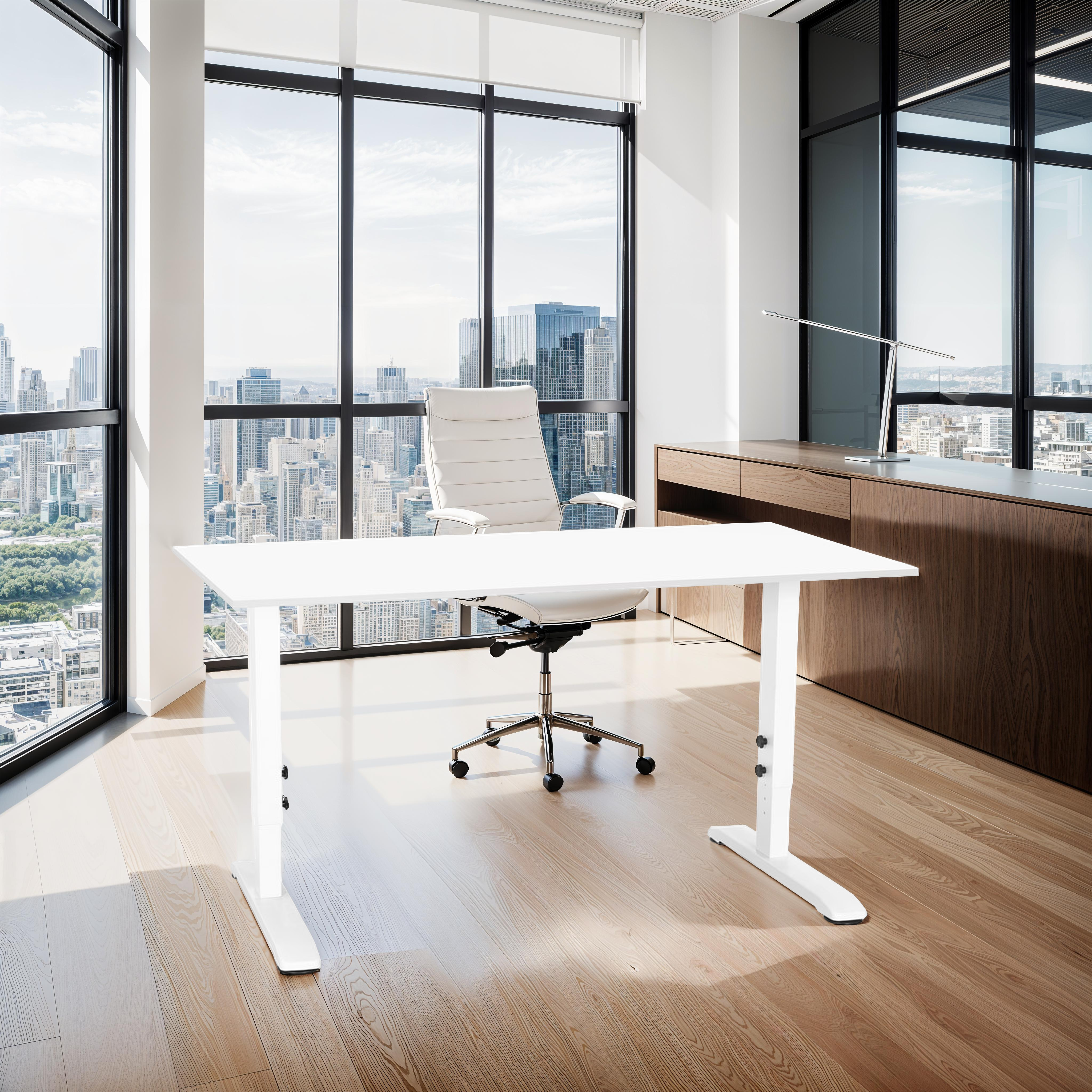 bureau réglable blanc 140x70 OSMOSE