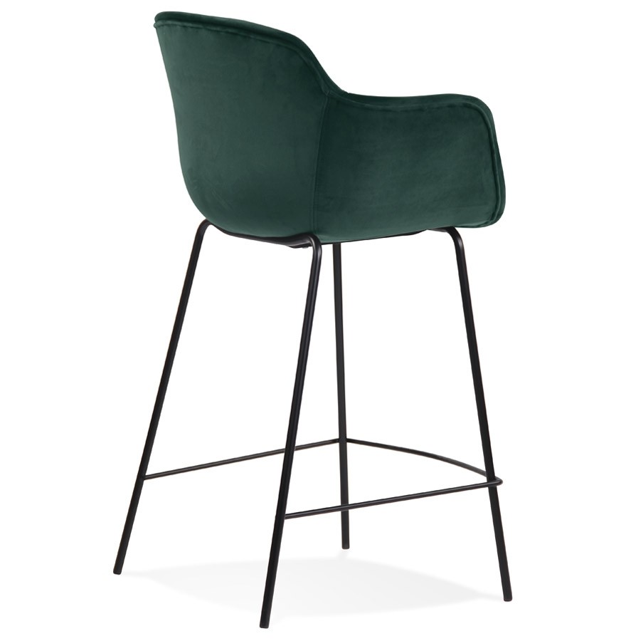 tabouret snack velours vert LARISSA MINI