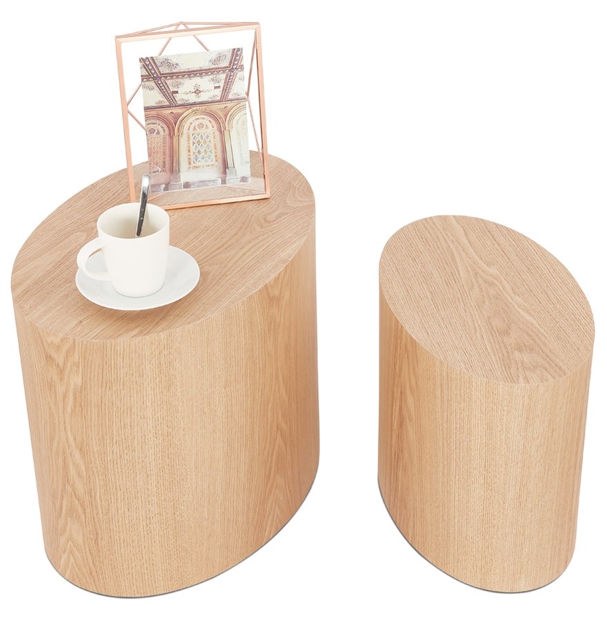 Set de tables d'appoint SOKLE en bois