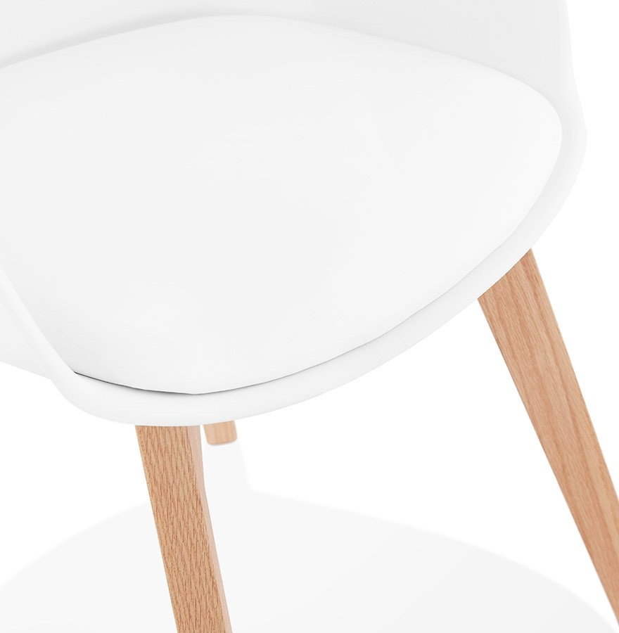 Chaise avec accoudoirs MISTRAL blanche