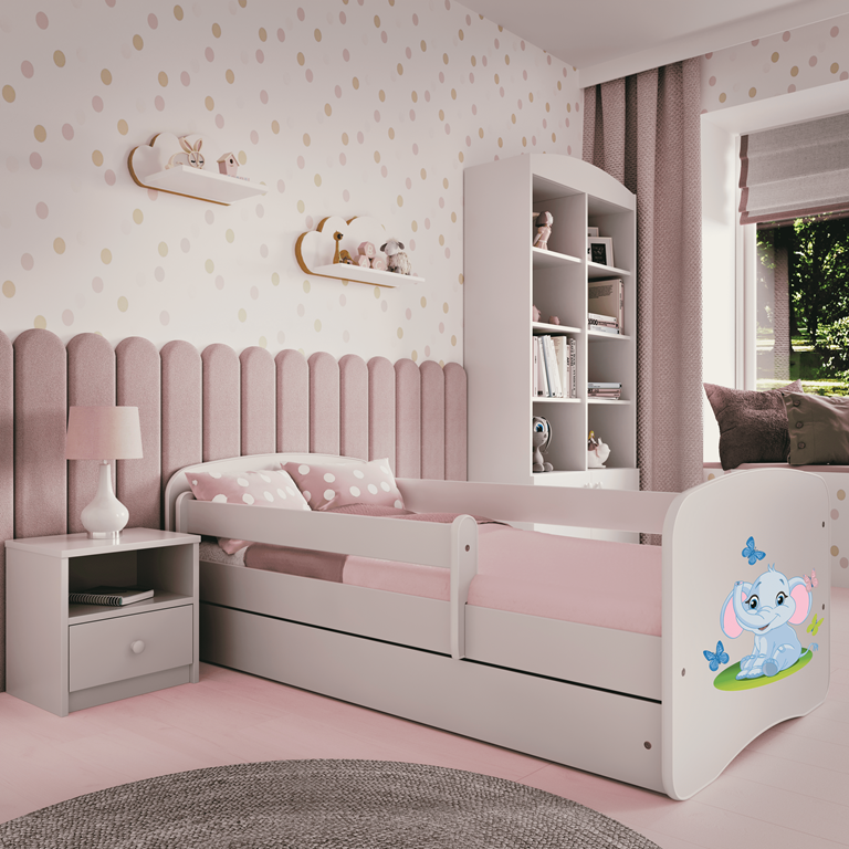 Lit enfant bébé éléphant blanc